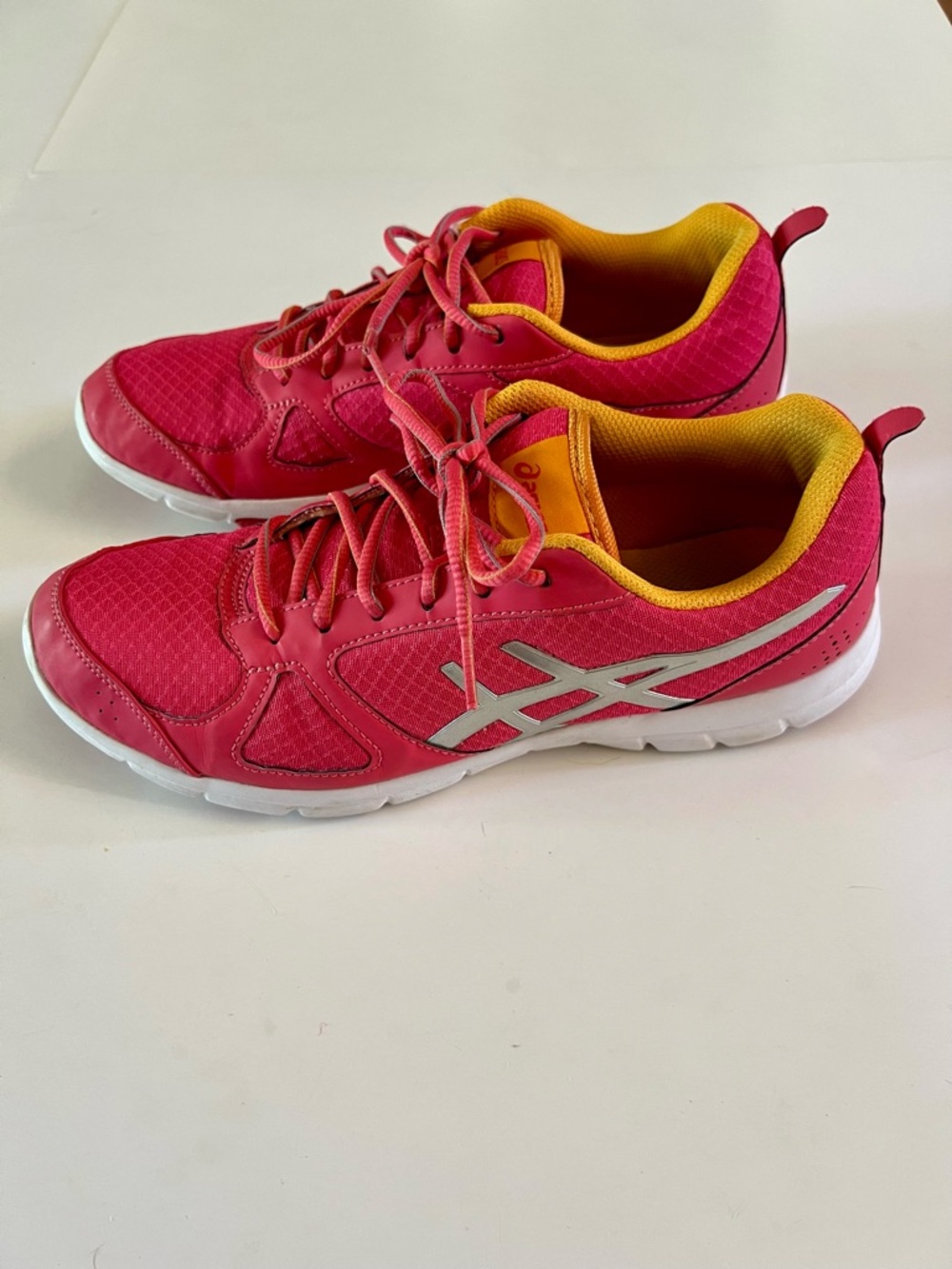 ASICS Gel Muse Fit Size 8.5 Pink Orange Running Shoes Athletic Sneakers